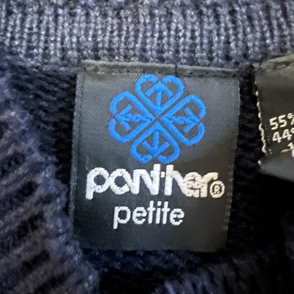 Pantger Vintage Ugly Christmas 80s Bells, Bows, & Stars Holiday Sweater size P - Picture 4 of 13